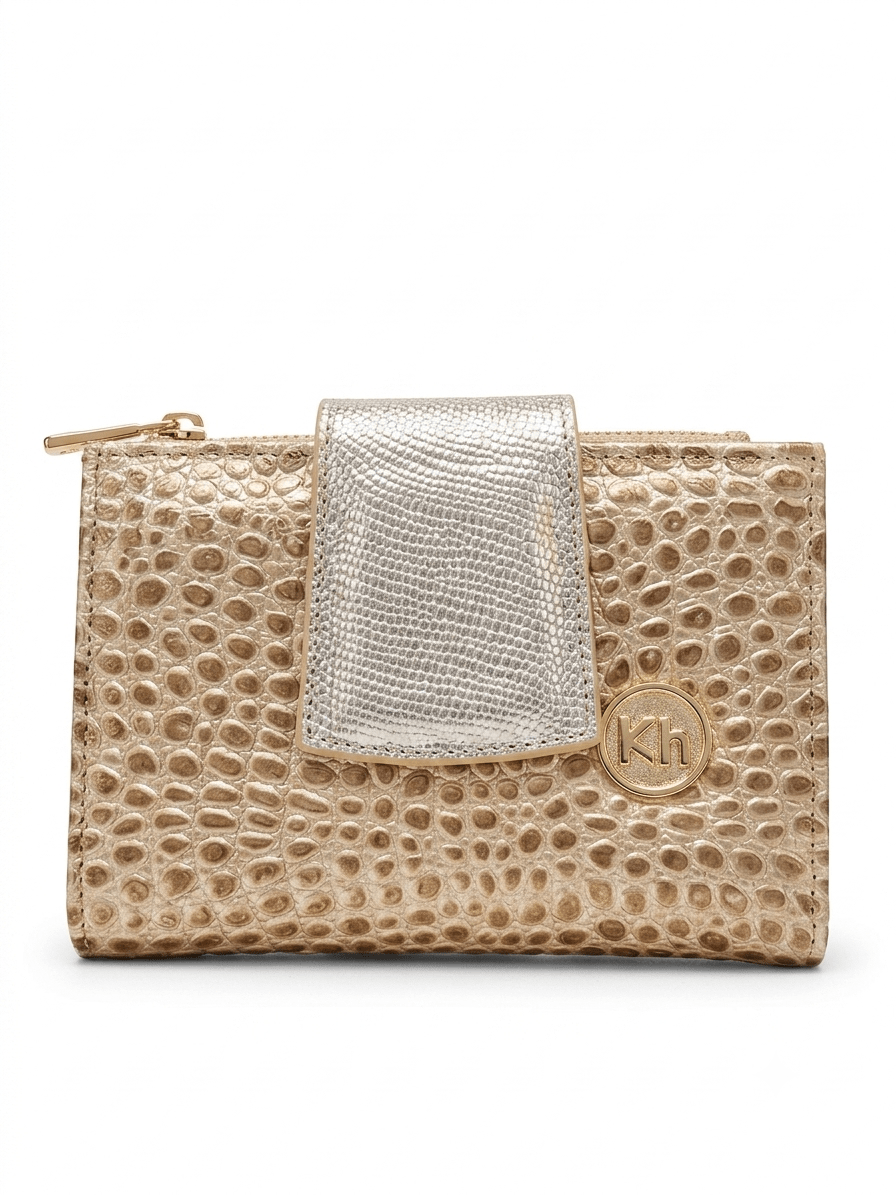 Billetera Dorado - Khala Design | Bolsos y zapatos en cuero para mujer