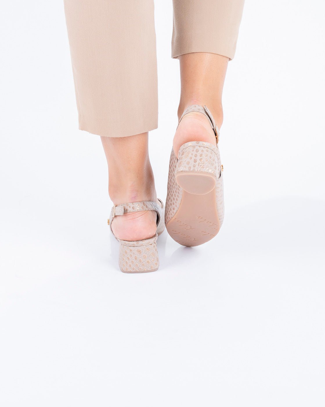 Stileto Habana Nude - Khala Design | Bolsos y zapatos en cuero para mujer