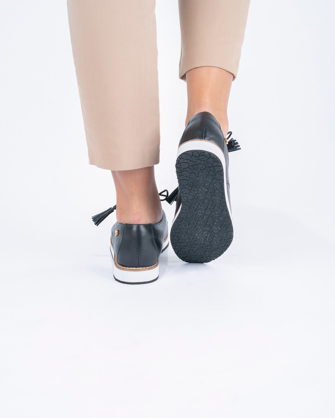 Oxford Amalia Negro - Khala Design | Bolsos y zapatos en cuero para mujer
