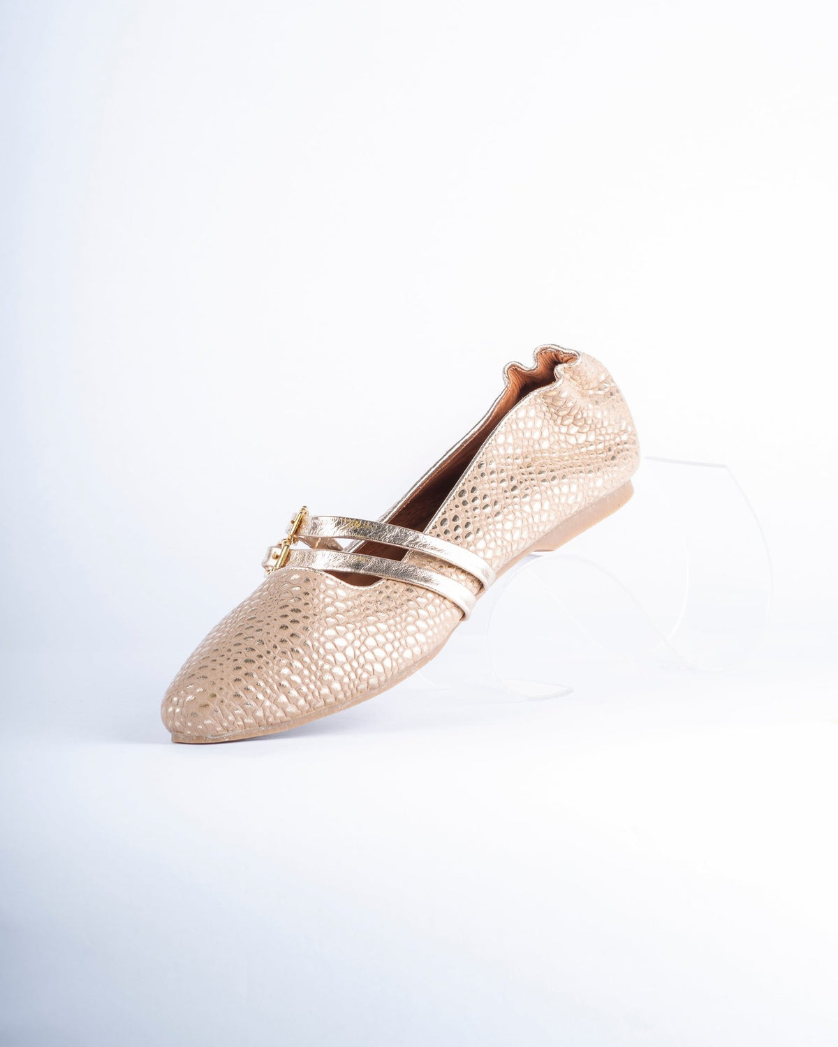 Baleta Gaia Taupe - Khala Design | Bolsos y zapatos en cuero para mujer