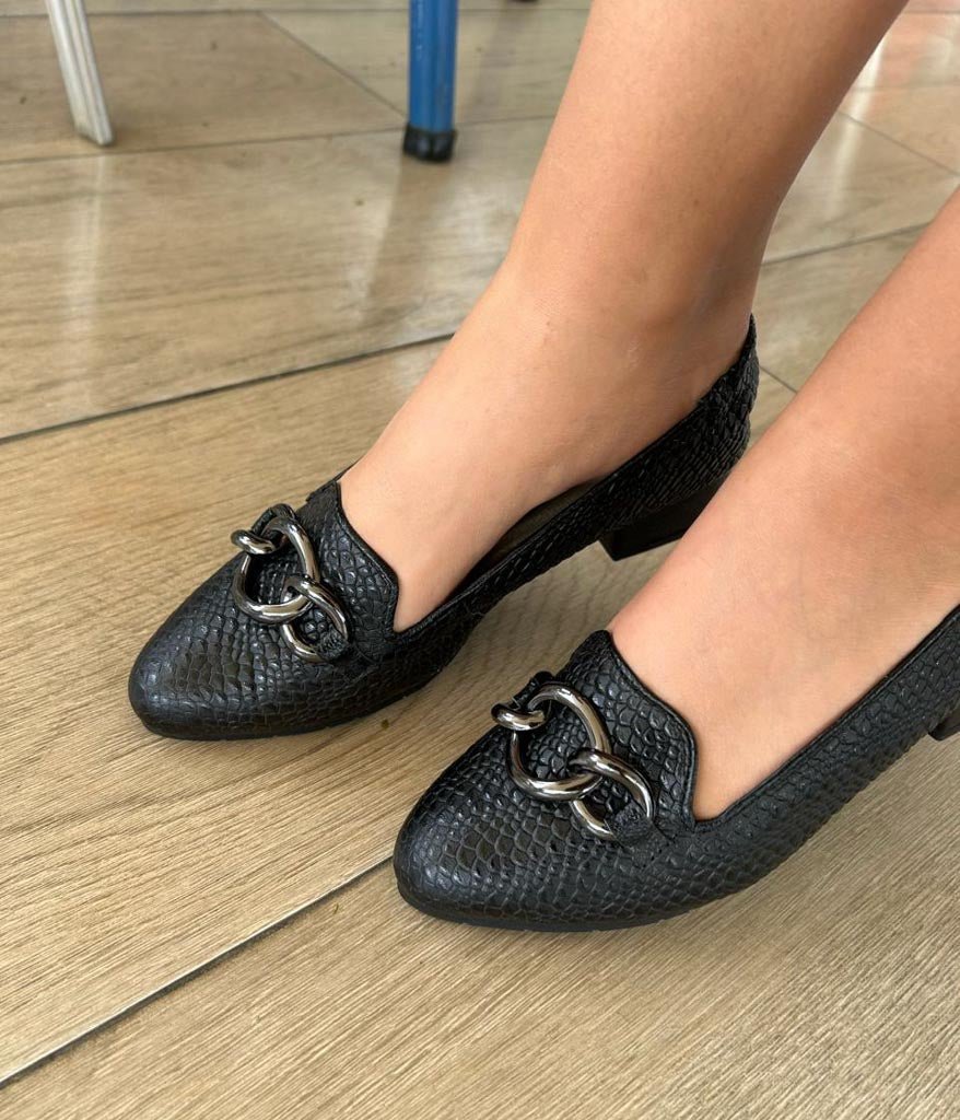 Baleta Siena Negra - Khala Design | Bolsos y zapatos en cuero para mujer