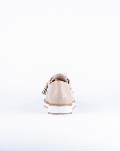 Oxford Amalia Taupe - Khala Design | Bolsos y zapatos en cuero para mujer