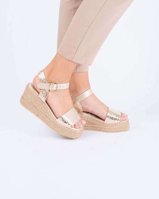 Sandalia Dorada Lumina