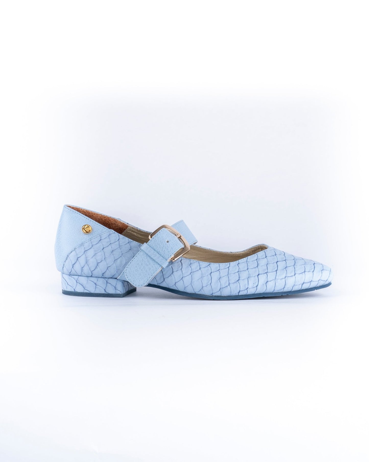 Baleta Alba Azul - Khala Design | Bolsos y zapatos en cuero para mujer