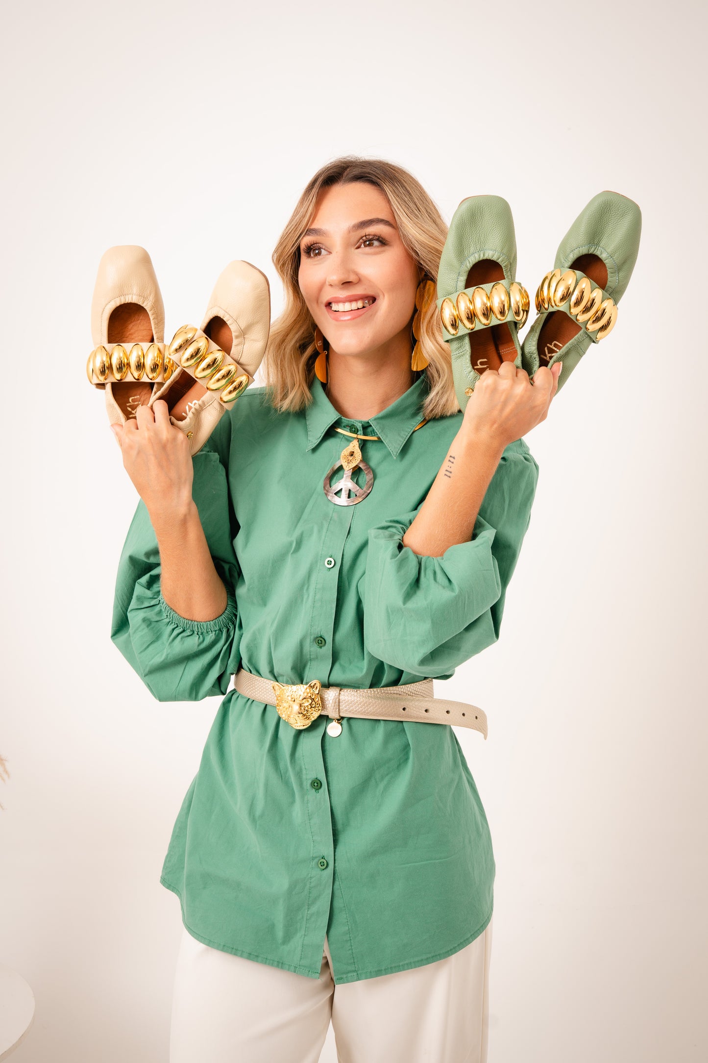 Baleta Clarice Verde