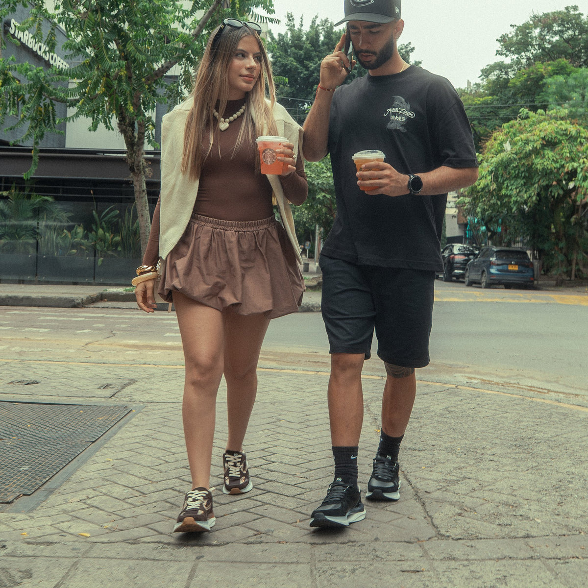 Tenis Kharlota Café - Khala Design | Bolsos y zapatos en cuero para mujer
