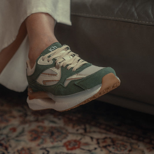 Tenis Kharlota Verde - Khala Design | Bolsos y zapatos en cuero para mujer