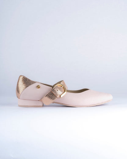 Baleta Liria Nude - Khala Design | Bolsos y zapatos en cuero para mujer
