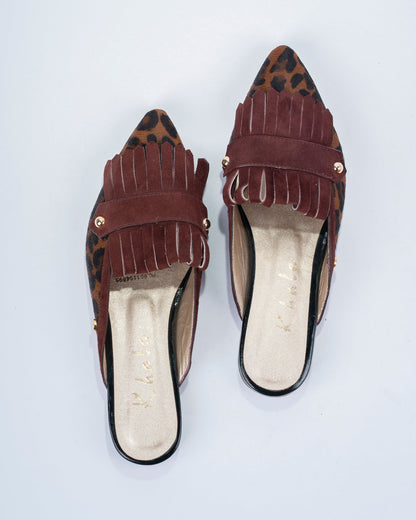 Suecos Safari Cebra - Khala Design | Bolsos y zapatos en cuero para mujer
